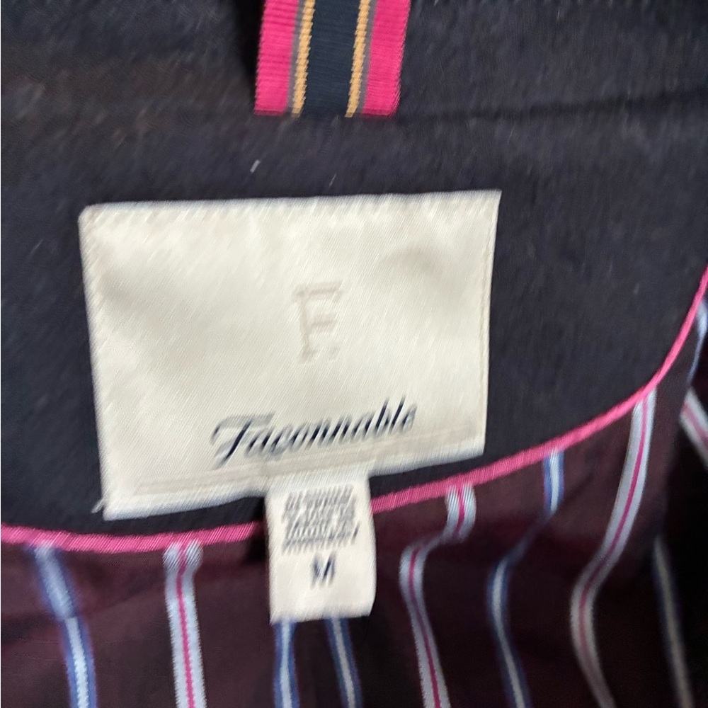 Women's Navy Cashmere/Wool Blue Coat - Picture 4 of 6